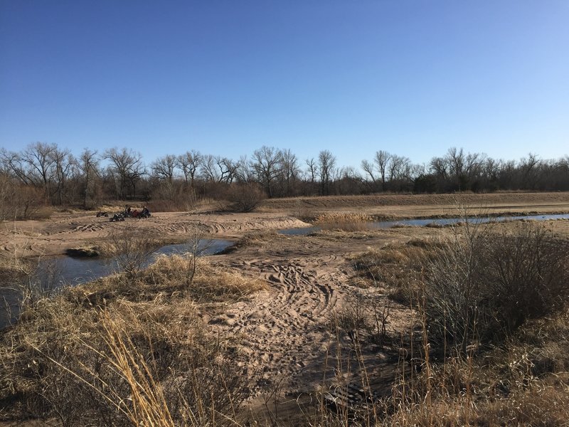 Sand...it's a fact of life in the river bottom. Some areas are too sandy for a 2" tire, but a fatbike can handle it, no problem.