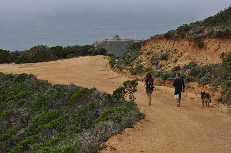 Start of steep section past junction with Pedro Mountain Road.