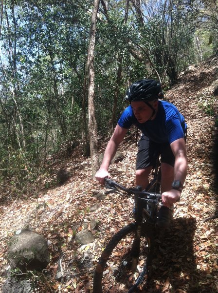 Descending Tinker's Trail - Steeper than it looks...