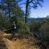 Cruising along the ridge and taking in some killer views.