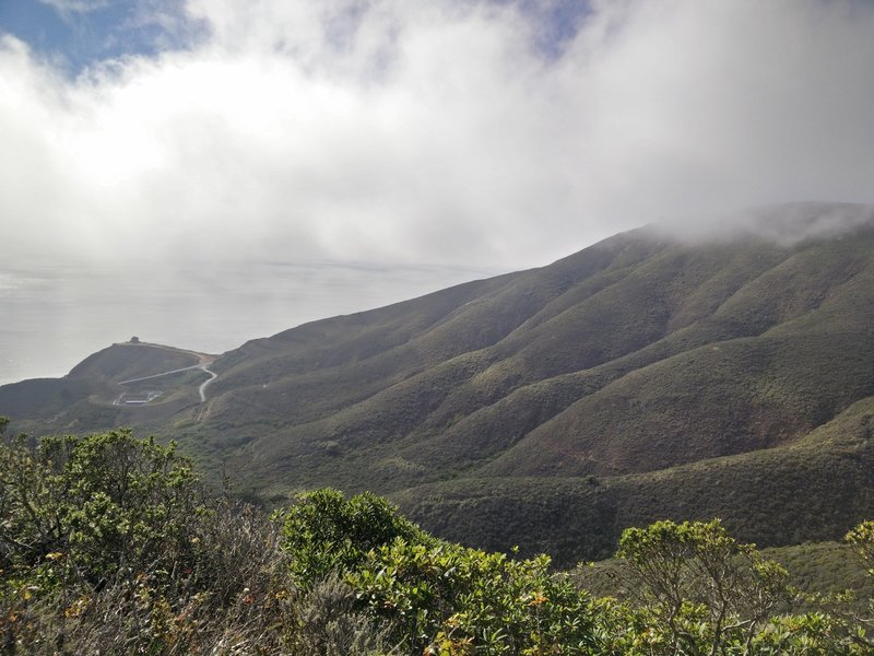 Cloudy view of the coast.