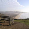 Bench overlooking Martini Beach.