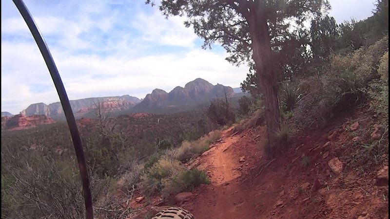 The view from the top of Aerie Trail.