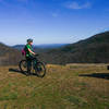 Some great views along the paved Point Lookout Trail climb.