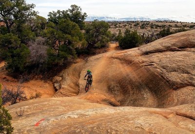 Navajo Rocks Loop Mountain Bike Trail Moab Utah