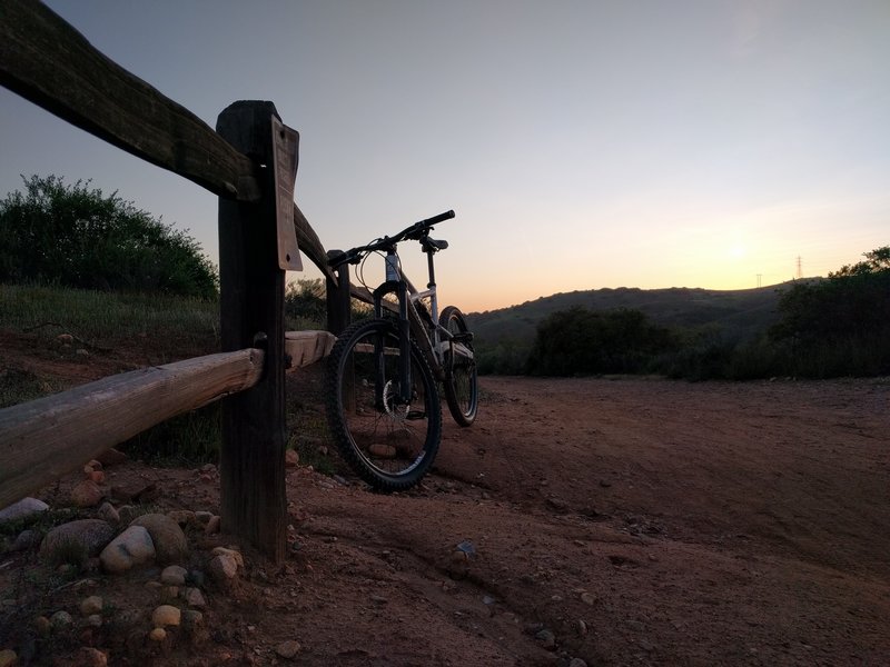 Beautiful sunset first time ride in the canyon.