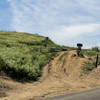 Left here, for the brutal climb up Southridge to the highest peak in the park; San Juan Hill.