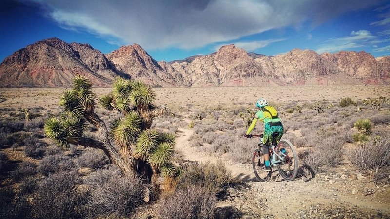 Clouds over red rock, just cleared White Rhino rocks, long downhill back to the parking lot! Sweet!