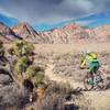 Clouds over red rock, just cleared White Rhino rocks, long downhill back to the parking lot! Sweet!