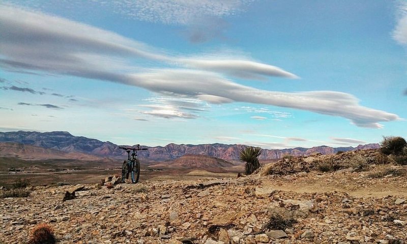 Clouds over Southwest Ridge Mountain.