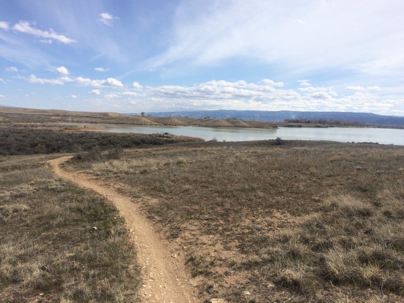 View of the lake from the north