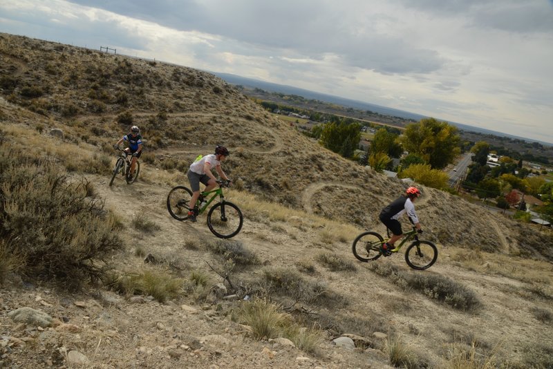 Circuitous singletrack on Laurie's Bench Trail.