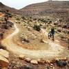 Switchbacks with rocks.