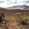 Top of The Hurl trail with a scenic Mt Potosi view.