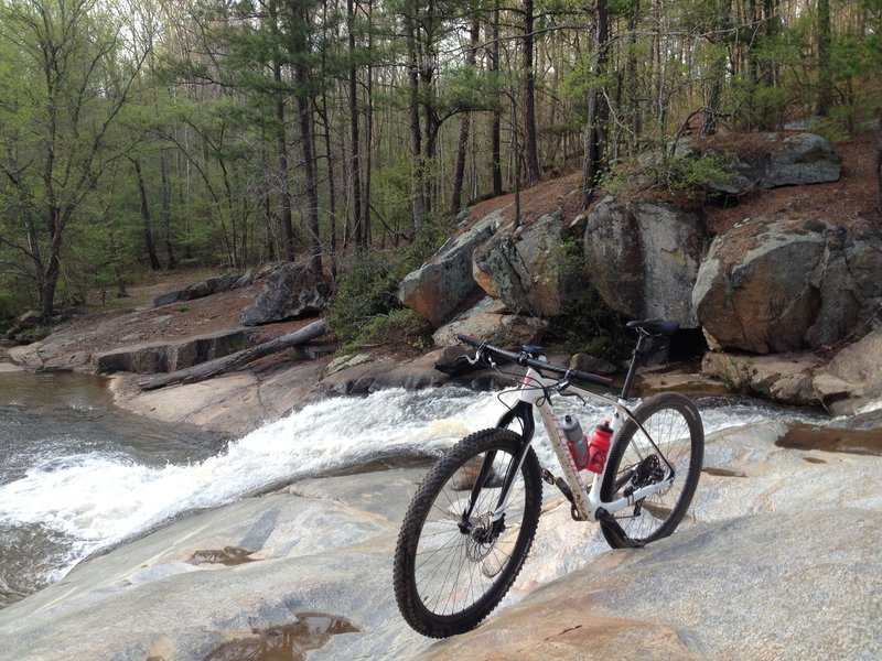 Henry Mill Falls. The Red Trail is on the other side of creek.