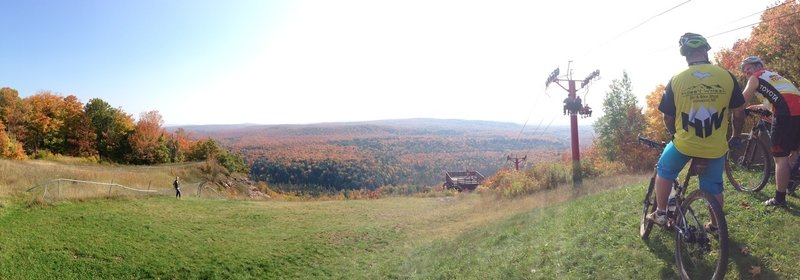 Fall view at top of hill / bottom of the ski jump.