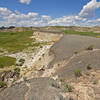 Bentonite cliff in the North Dakota Badlands. with permission from DeVane Webster
