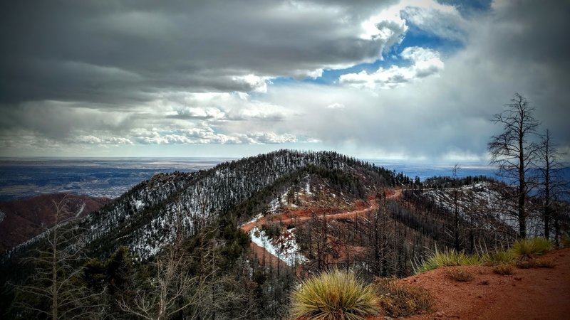 Overlook towards Waldo Canyon and the city.