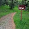 Start of the Shortcut Trail at the junction with the Fire Break Trail.