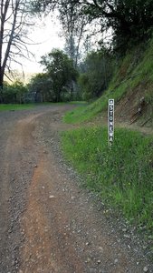 Beginning of the Stonewall Trail which is an old wagon road.