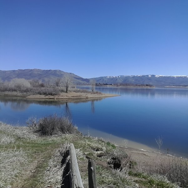 View towards the east overlooking Pineview Reservoir.