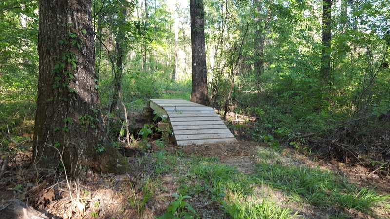 Recovering from the flood, new bridge installed at the 4 mile mark.