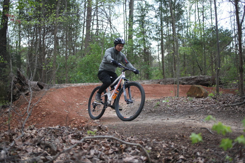 First berm at the entrance, clockwise loop!