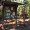 Trailhead at West Dam, the east terminus of the trail system.