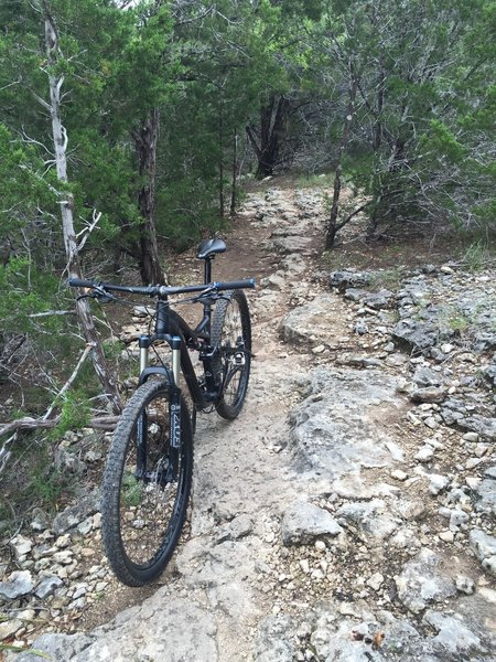 Typical rocky terrain at PB.