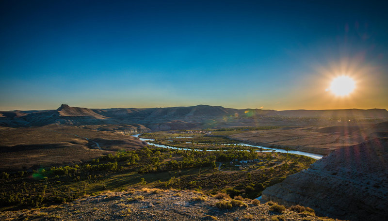 Overlooking the Green River.