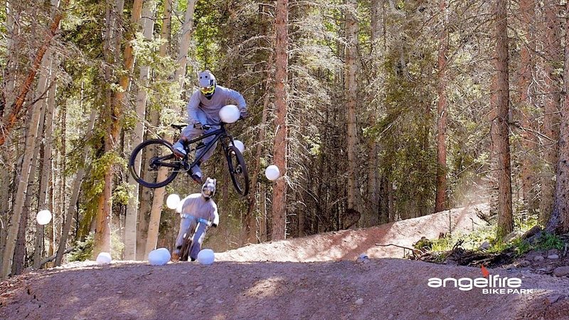 Hungry Hippo Trail first jump. Rider Bret Tetzloff.