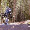 Hungry Hippo Trail first jump. Rider Bret Tetzloff.