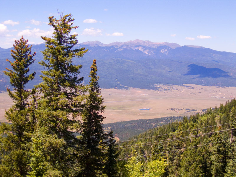 Taos Mountains from top of Chile Express Chairlift. with permission from 12-Foot Hedgehog Productions