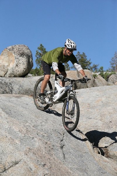 Granite play area on the lower part of the trail