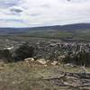 Meeker and the White River Valley down below.