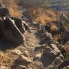 Rocky "bridge" at the top of the Sangrienta segment after 1.5 km climb.