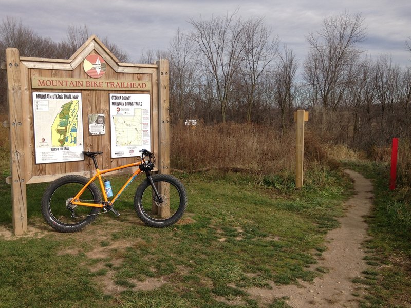 Upper Macatawa rides great on a Fat bike.