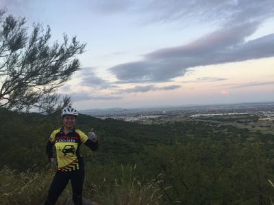 Top of the Cimarron climb lookout point.