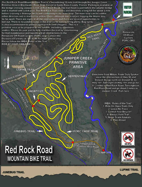 PORC trail map.