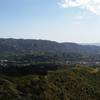 View of La Crescenta-Montrose and Sunland-Tujunga from the lookout point that marks the start of the Sister Elsie Trail.