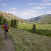 Riding out the lower end of Big Timber Creek.