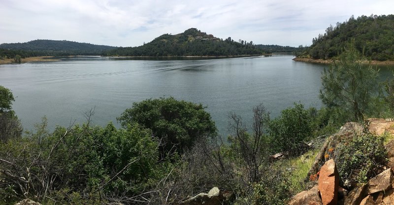 Beautiful view of the lake from the trail.