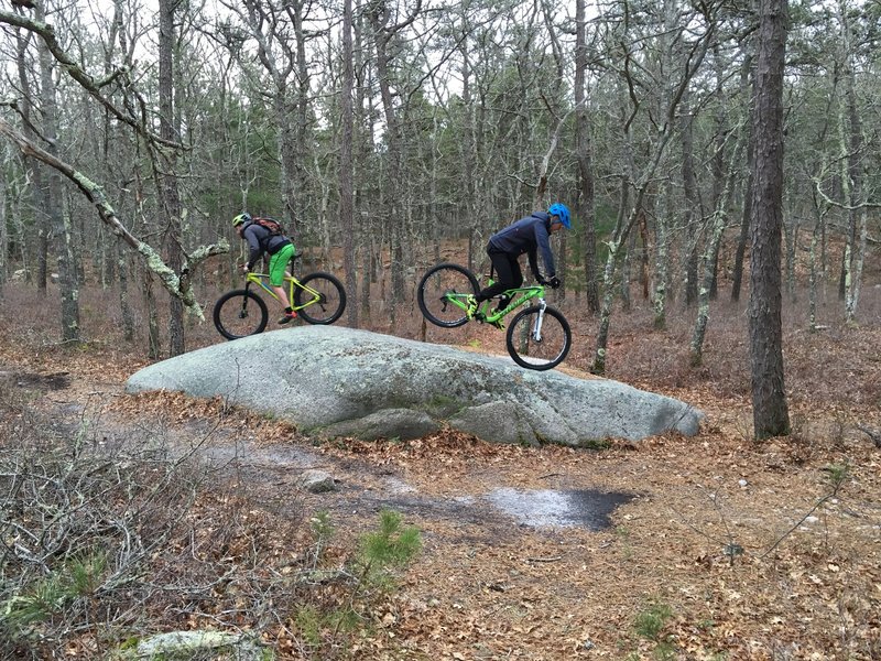 Playing on Turtle Rock.