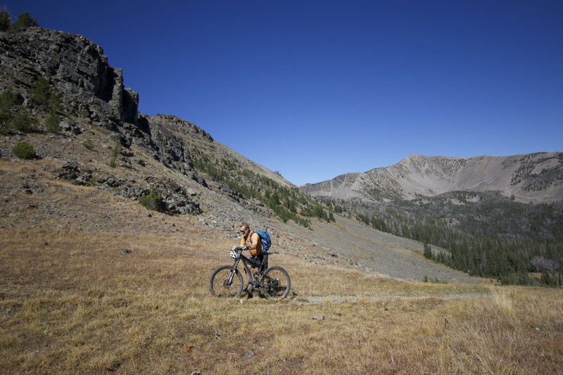 Hike-a-bike is a fact of life for Idaho riders.