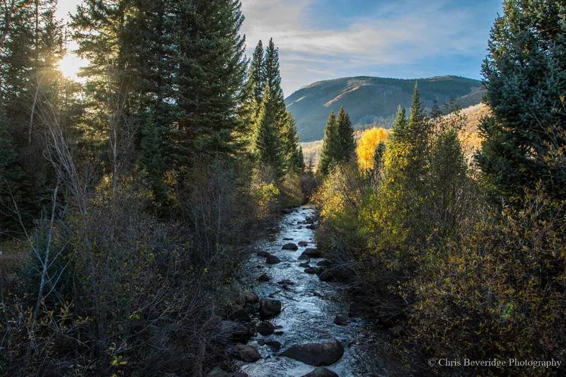 View of Hunter Creek from the bridge.