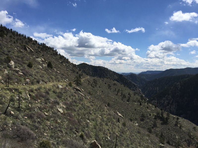 Great singletrack with views.