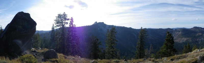 View of the Sierra Crest from the top of the climb!