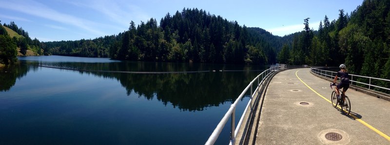 Alpine Dam, start of the second paved climb.