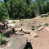 The tight turns and switchbacks of the Muskrat Maze.