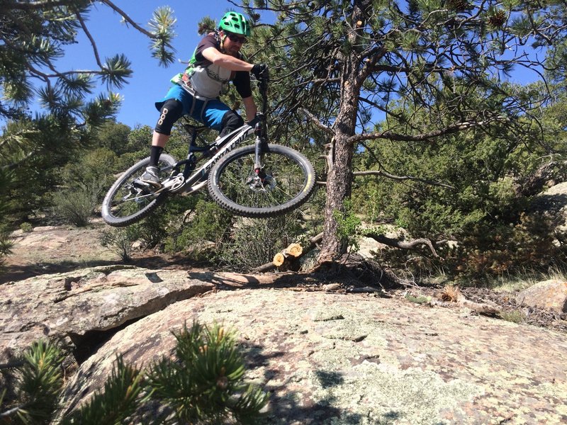 When you find opportunities to get airborne and sideways on a CLIMB, you're on a good trail and killing it.